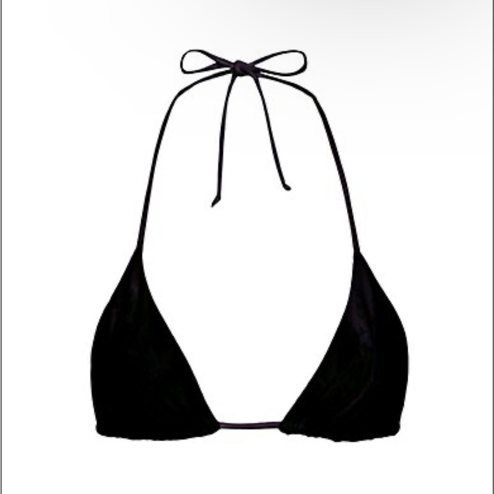 Good American Black Bikini Top